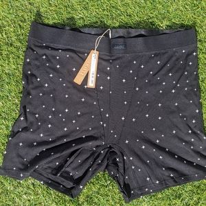 Skims Limited Edition Onyx Sparkle Print Soft Lounge Boxer, size 2X